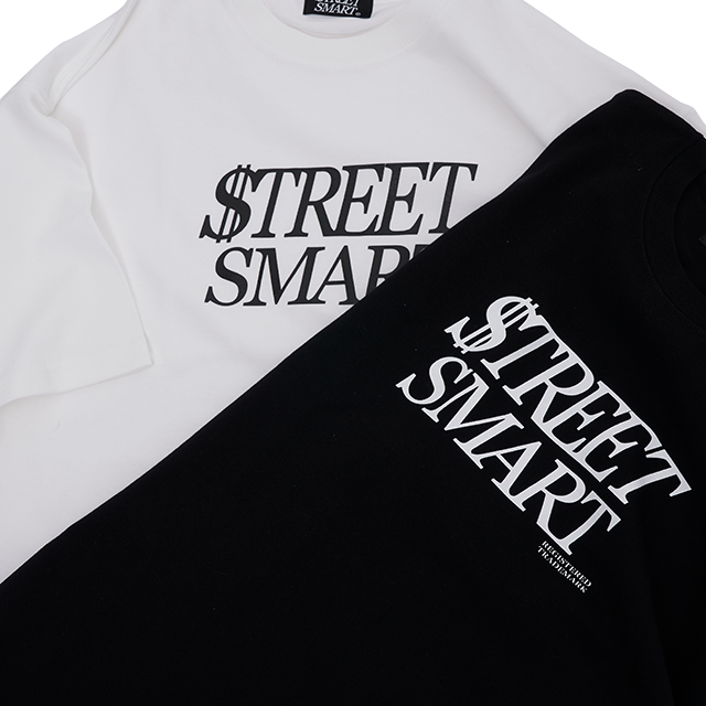 STREETSMART(ストリートスマート)CLASSIC LOGO TEE white&black