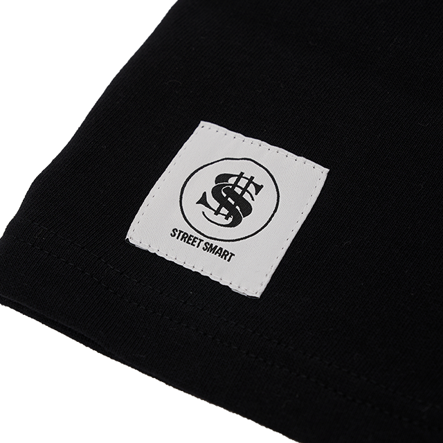 STREETSMART(ストリートスマート)LOGO PRNIT TEE black front tag